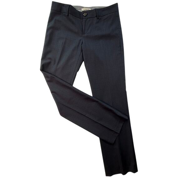 Banana Republic The Logan Fit Wool Blend Plaid Dress Pants Gray Size 6 - Picture 1 of 8